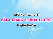 Giải bài 4 trang 69 Hóa 12 Chân trời sáng tạo SGK